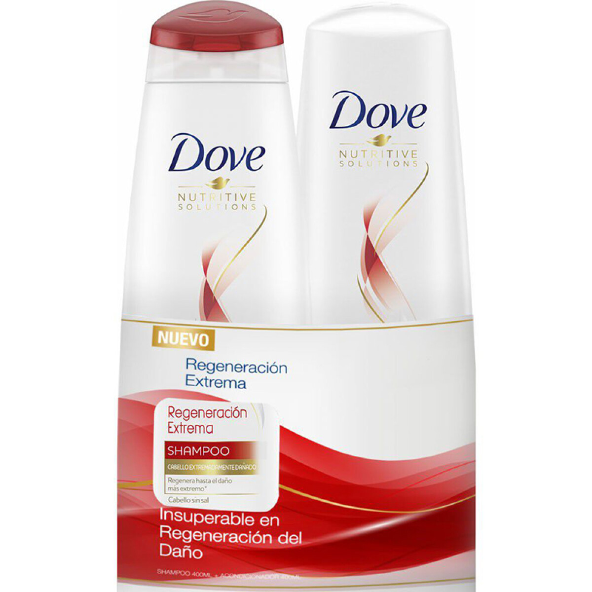 Dove shampoo + aco. 400ml + 200ml - Regeneracion extrema